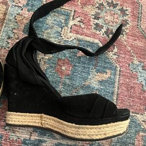 Ugg black wedges